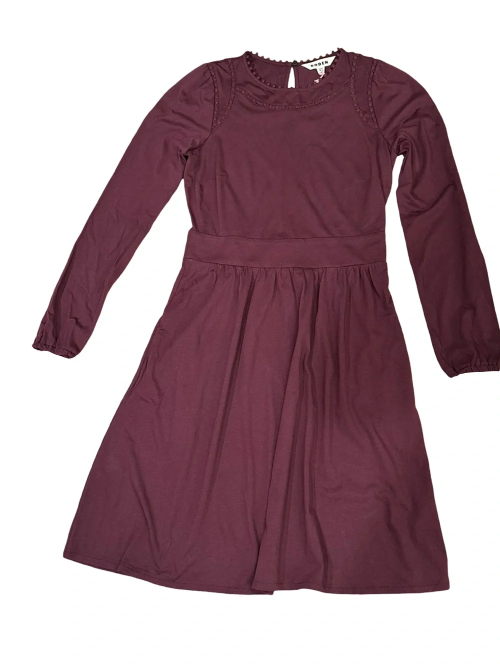 Boden Purple Mila Short Jersey Dress, Size 4